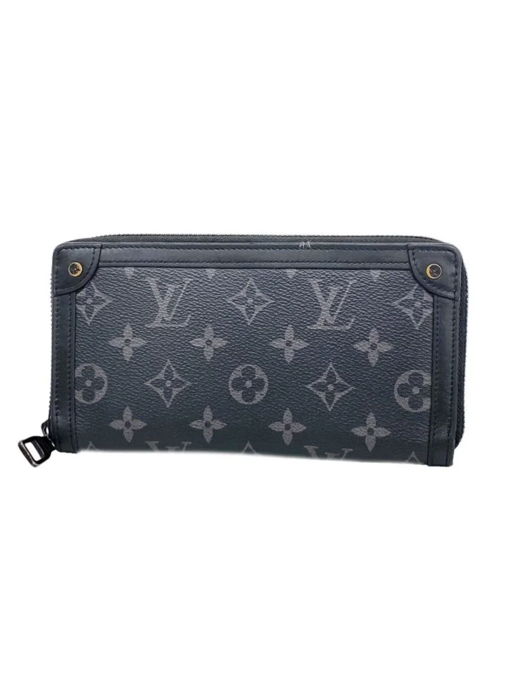 Louis Vuitton Wallet Monogram Eclipse Trunk Zippy Black